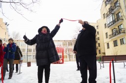 открытие школьной площадки