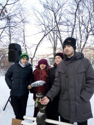 27 января 2019 г. в Измайловском саду у Петербургского ангела состоялась акция &laquo;Свеча памяти&raquo;