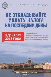 Не откладывайте уплату налога на последний день!